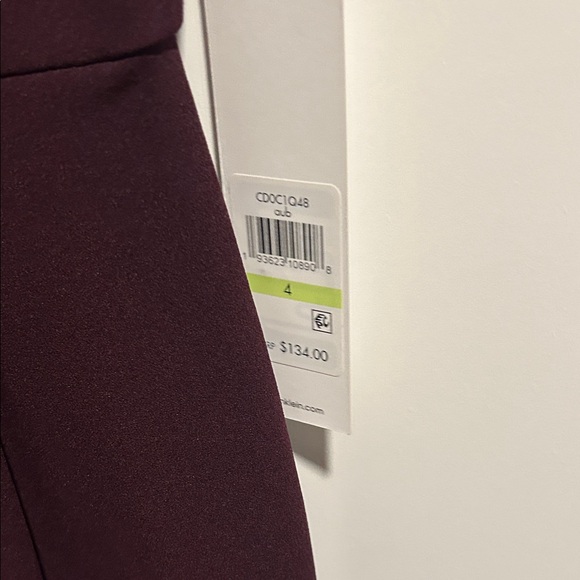 Calvin Klein Women's Deep Purple Midi Dress - Picture 3 of 4